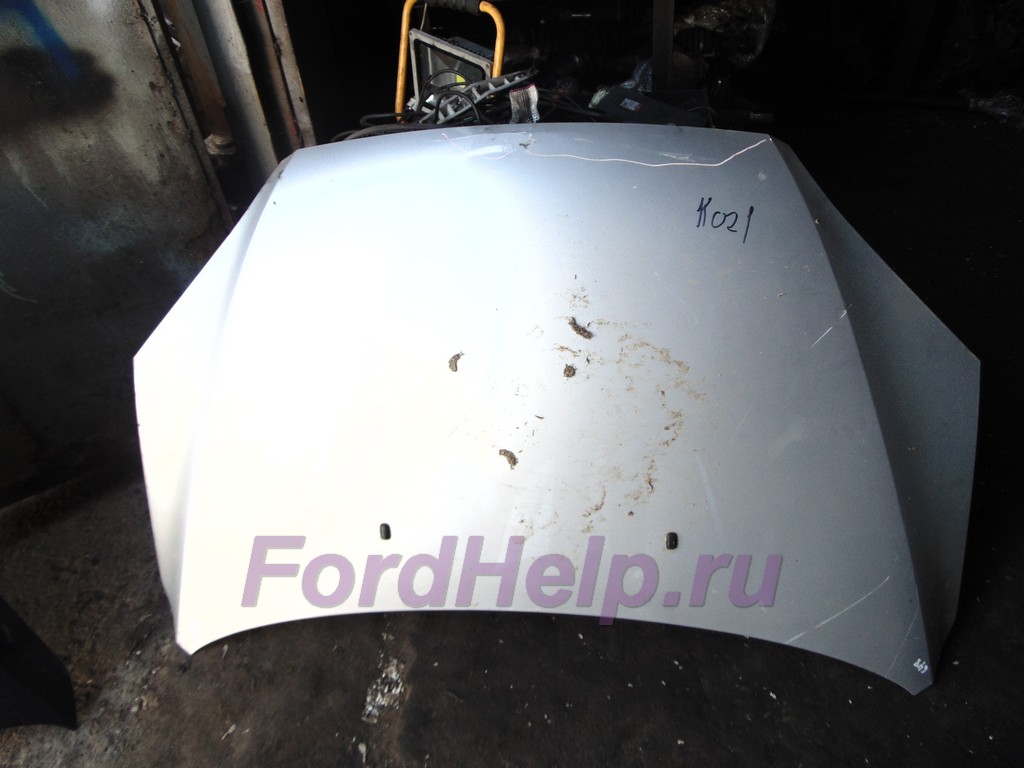 Капот Форд Фокус 2 б/у серебристый металлик